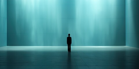 silhouette of a man