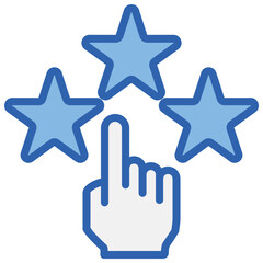 User Experience Blue White Icon