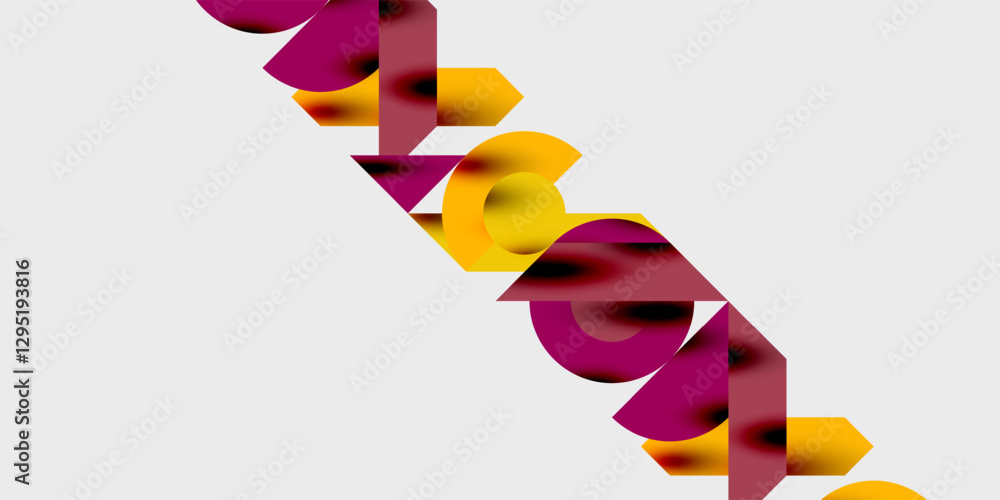 Poster vibrant abstract background circles with smooth gradients, creating a dynamic and modern design. ide