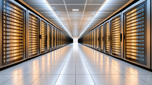 large scale data center with biometric security access and advanced technology