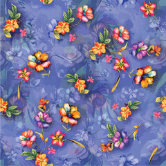 Obraz premium Digital colourful luxuary pattern
