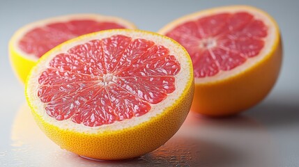 siam ruby pomelo fruit isolated,studio background
