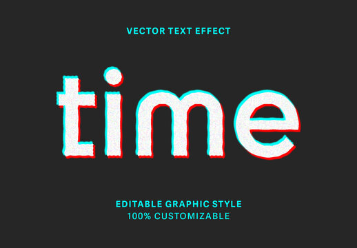 Glitch Distortion Text Effect