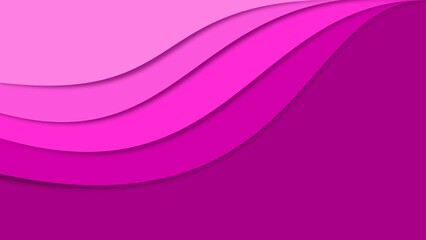 Pink purple abstract wave background with layered curves shape, fluid lines gradient composition, marble or plastic wavy texture background backdrop Ideal for banners, presentations, and walpaper