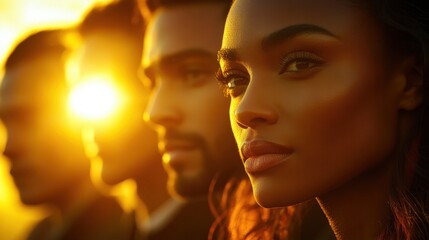 Golden Hour A Portrait of Hope and Unity