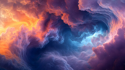 Obraz premium formations creating swirling patterns in the sky 