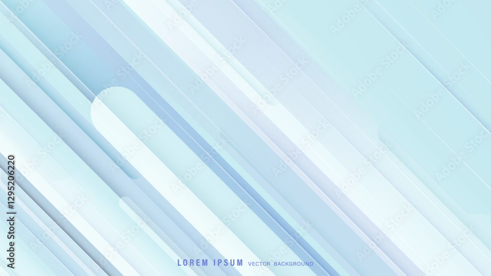 Wall mural abstract geometric background with overlapping diagonal lines and soft gradients