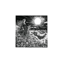 goddess rises from the ocean design vector template illustration