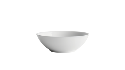 White bowl on transparent background ready for your design