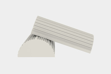 sponge for cleaning and washing car isolated on white background. 3d illustration