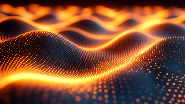 A conceptual digital representation of AI-driven quantum machine learning models analyzing climate data and optimizing energy efficiency, symbolizing innovation, sustainability, and advanced computing