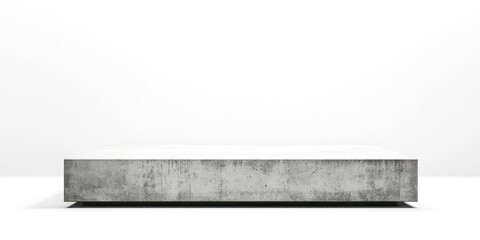 White table with a grey surface