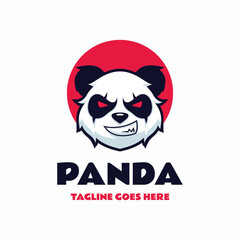 Panda Simple Mascot Logo