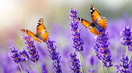 Close-Up of Lavender Blossoms in a Serene Garden &mdash; HIGH RESOLUTION RECOMMENDED