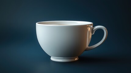 white cup isolated,studio background