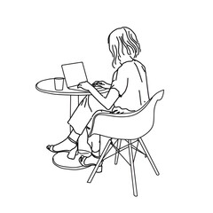 girl with laptop