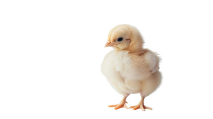 Obraz premium Baby chicken standing on transparent background