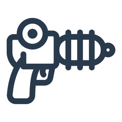 Futuristic Plasma Blaster with Energy Core