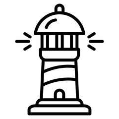 Lighthouse Icon Element For Design