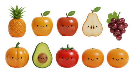 fruit character set