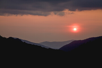Sunset from Morton Overlook, Great Smoky Mountains National Park, TN