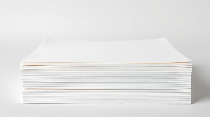 Stack of High-Quality Paper with Sharp Edges for Printing – Generative AI