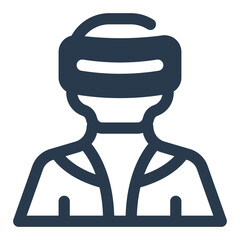 Cyber Soldier Wearing Advanced VR Combat Suit