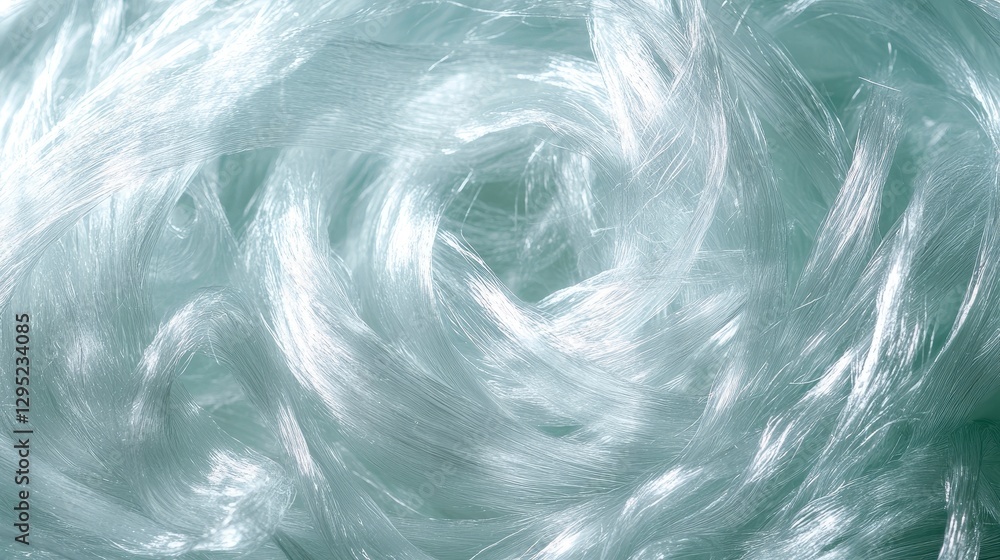 Poster abstract image of swirling, translucent fibers. ideal for backgrounds, textures, or representing con