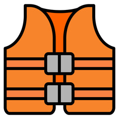 Life Jacket Icon Element For Design