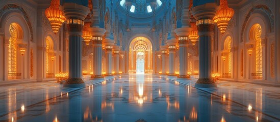 Obraz premium Majestic Arabian Palace Interior