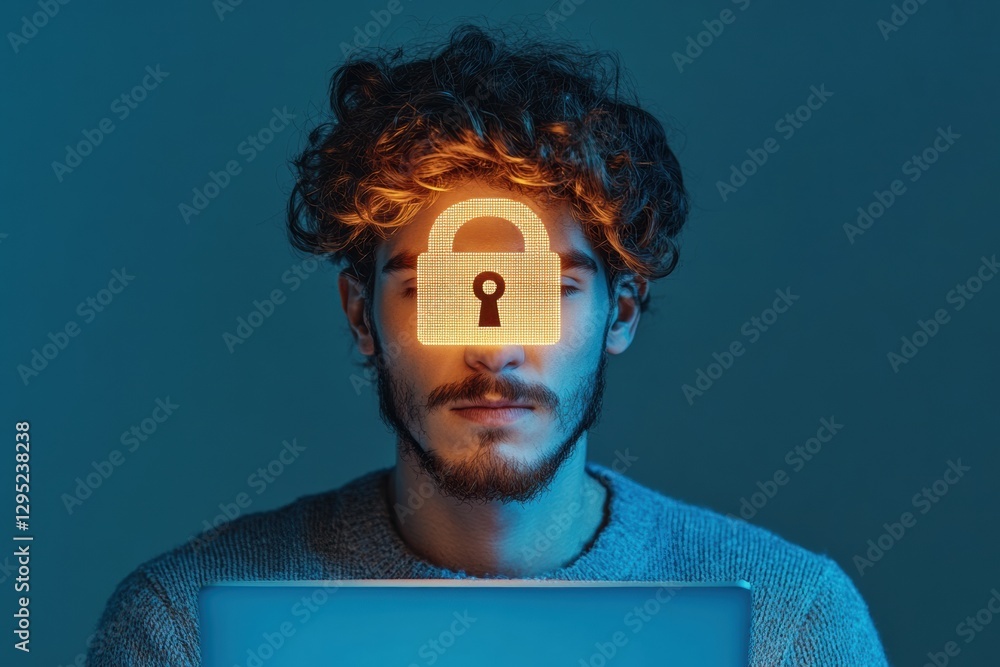 Poster digital guardian next-gen cybersecurity for millennial tech professionals - immersive data protectio