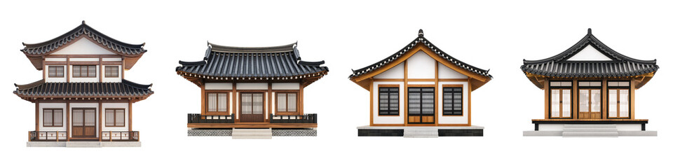 Obraz premium Beautiful of Ornate Traditional Asian Temple Architecture with Intricate Roof Designs Decorative Patterns and Cultural Landmarks