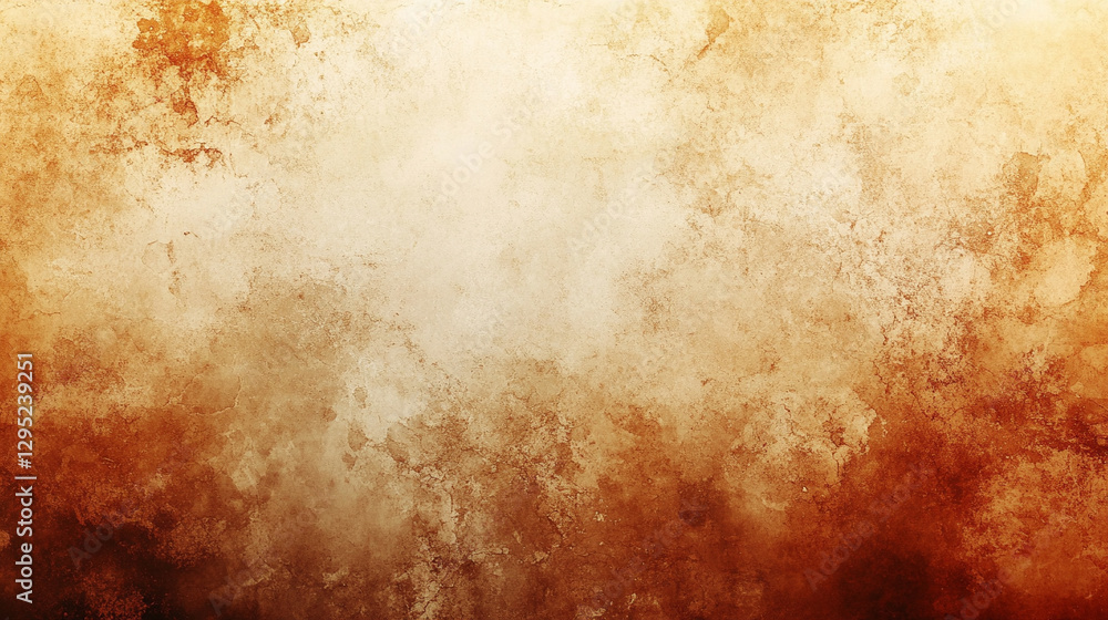 Poster warm rich abstract background in deep brown and gold gradients with grainy texture luxurious sophist