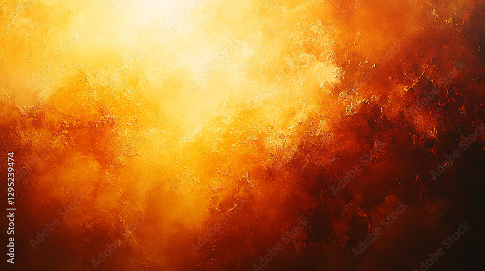 Poster warm rich abstract background in deep brown and gold gradients with grainy texture luxurious sophist