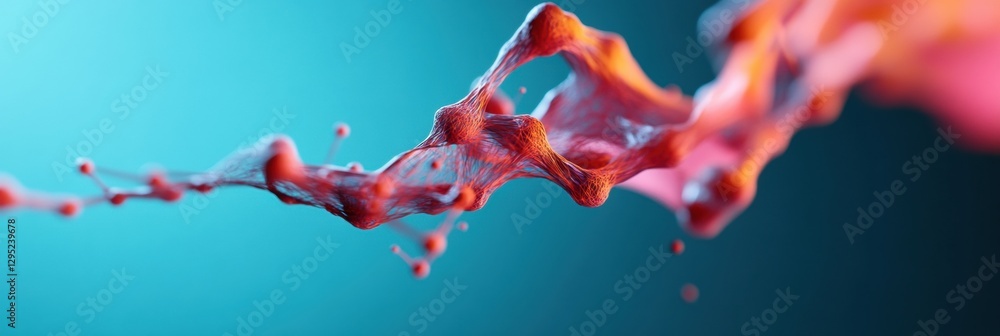 Poster Fluid Dynamics Visualization Cinematic Liquid Motion Design Exploring Biomimetic Aesthetics, Advanced Data Visualization for Tech Innovation and Creative Digital Storytelling