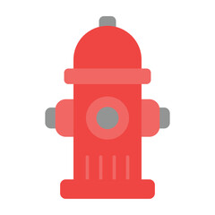hydrant vector flat icon design