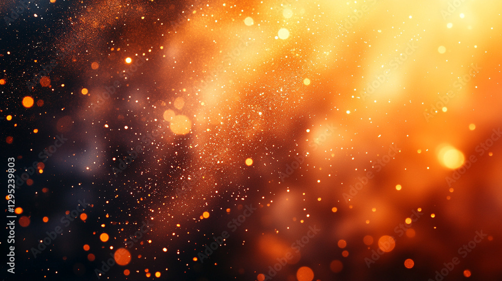 Poster warm rich abstract background in deep brown and gold gradients with grainy texture luxurious sophist