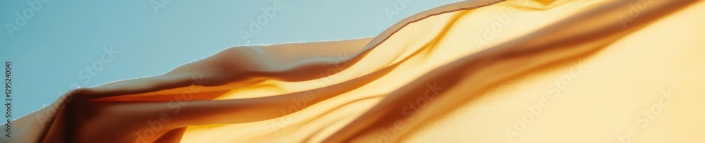 Poster fluid gradient minimalism soft golden wave texture in modern design - contemporary digital art and a