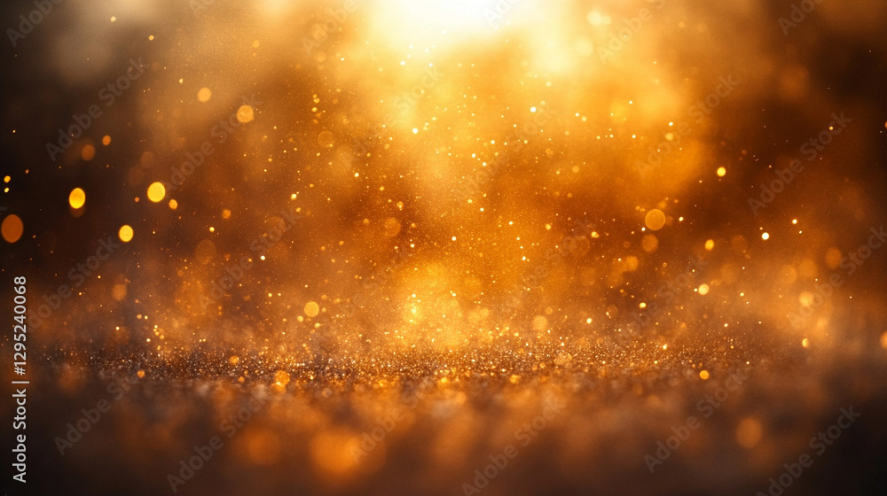 Poster warm rich abstract background in deep brown and gold gradients with grainy texture luxurious sophist