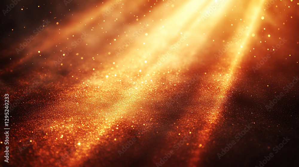 Poster warm rich abstract background in deep brown and gold gradients with grainy texture luxurious sophist
