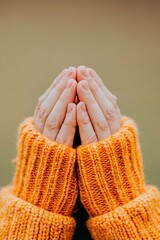 Soft Vulnerability Millennial Wellness Aesthetic Capturing Emotional Resilience Through Cozy Knit Comfort - Mindful Self-Care Moments in Minimalist Styling