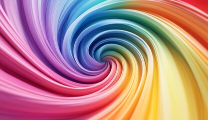 Vibrant swirl design, abstract colorful spiral, digital art