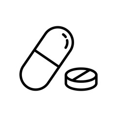pill medicine icon vector design in trendy style