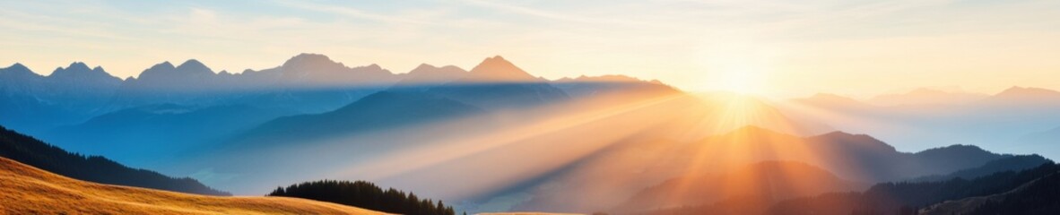 Ethereal Mountain Dawn Tranquil Highland Landscape Capturing Eco-Tourisms Wilderness Aesthetic for Mindful Digital Storytelling and Sustainable Travel Experiences