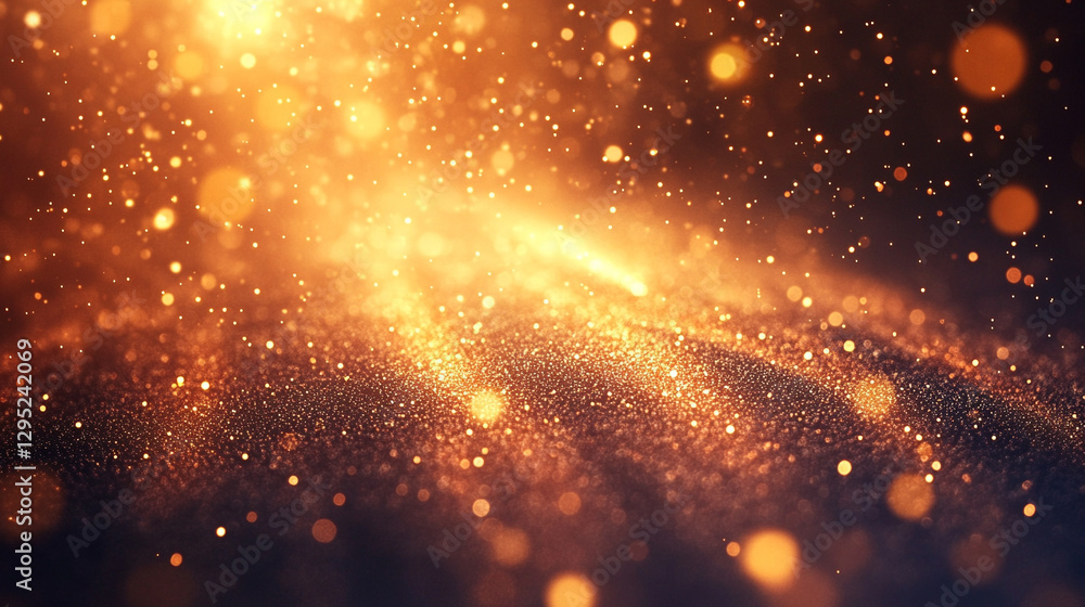 Poster warm rich abstract background in deep brown and gold gradients with grainy texture luxurious sophist