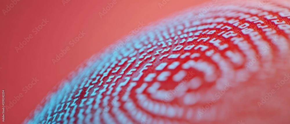 Leinwandbilder Next-Gen Cybersecurity Visualization Quantum Encryption Frontier with Dynamic Binary Patterns - AI-Powered Data Protection Innovation for Digital Transformation