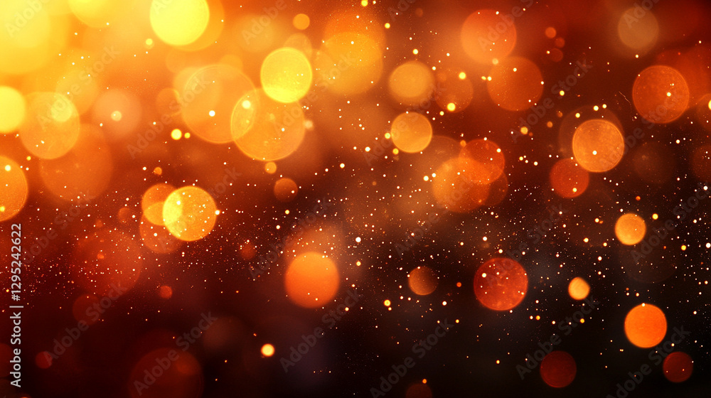 Poster warm rich abstract background in deep brown and gold gradients with grainy texture luxurious sophist