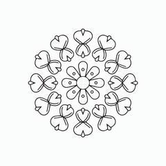 Printable Floral Mandala Design for Mindful Coloring