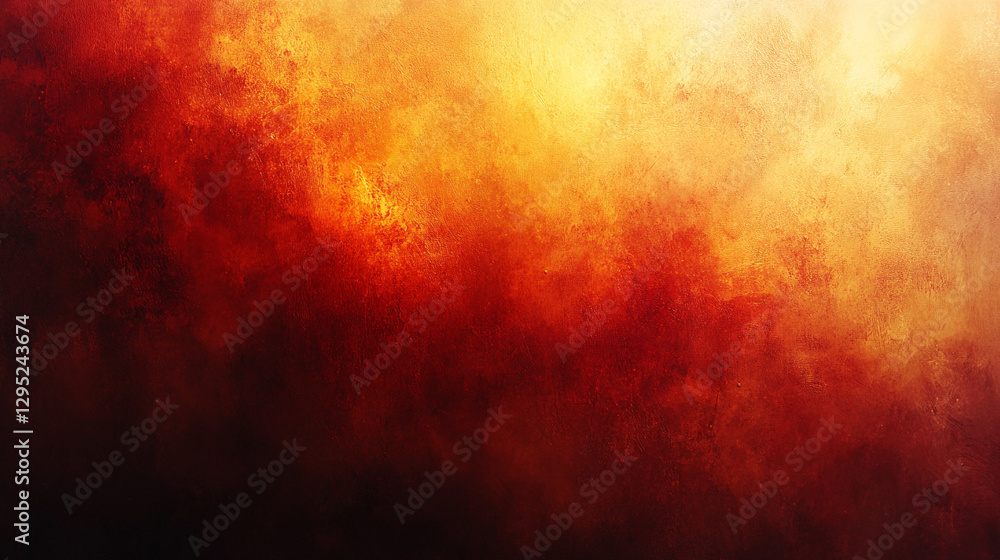 Poster warm rich abstract background in deep brown and gold gradients with grainy texture luxurious sophist