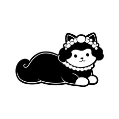 vector illustration of a cat